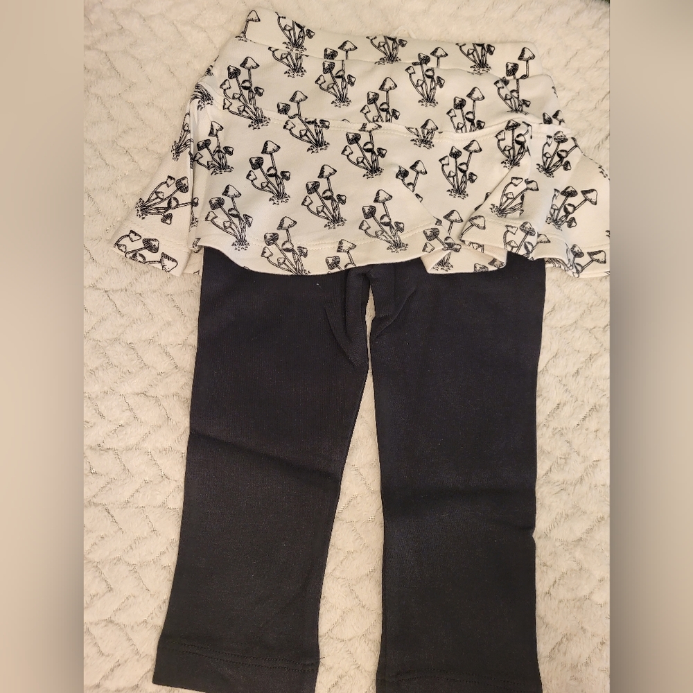 Kate quinn legging skirt 18-24 mo, mushroom print